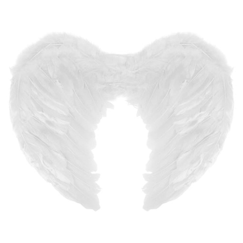 White Feather Wings - 44cm x 34cm