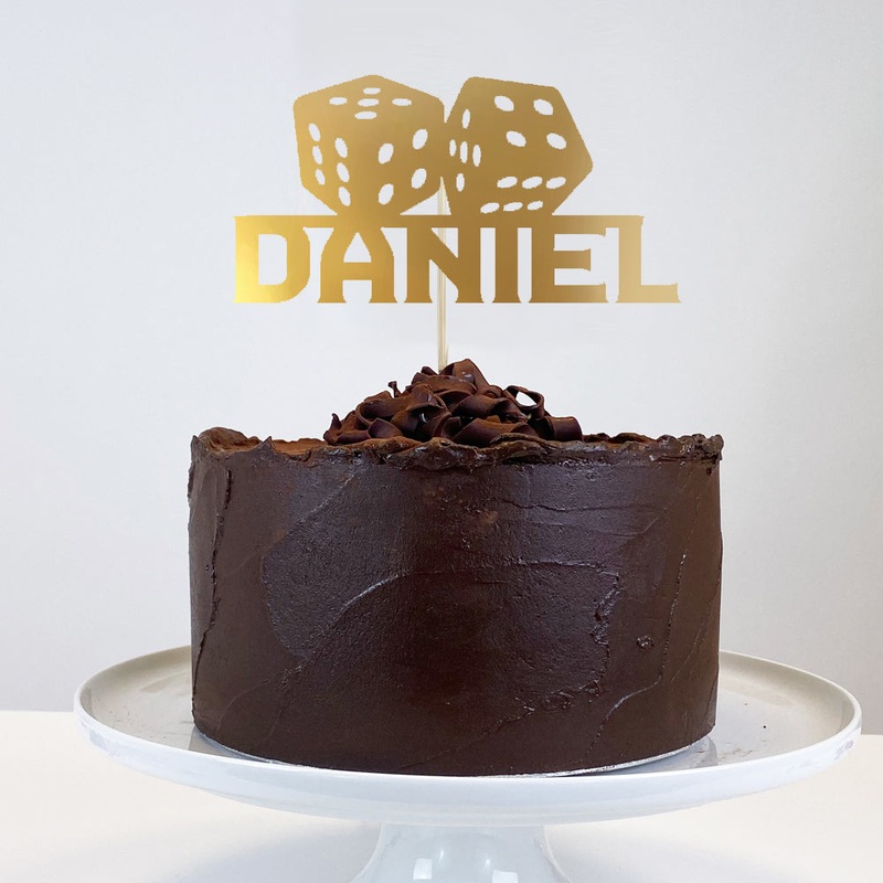 Personalised Casino Cake Topper - Each