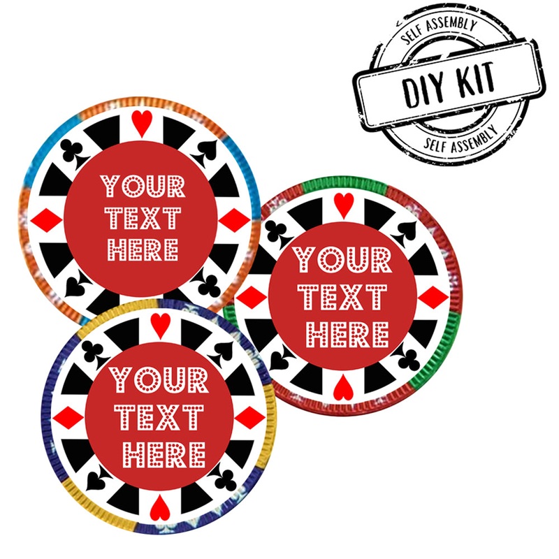 Personalised Chocolate Casino Chips - Pack of 35