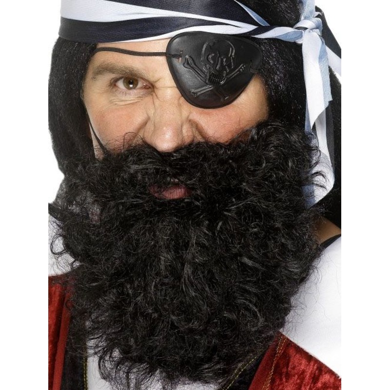 Pirate Beard, Deluxe - Black
