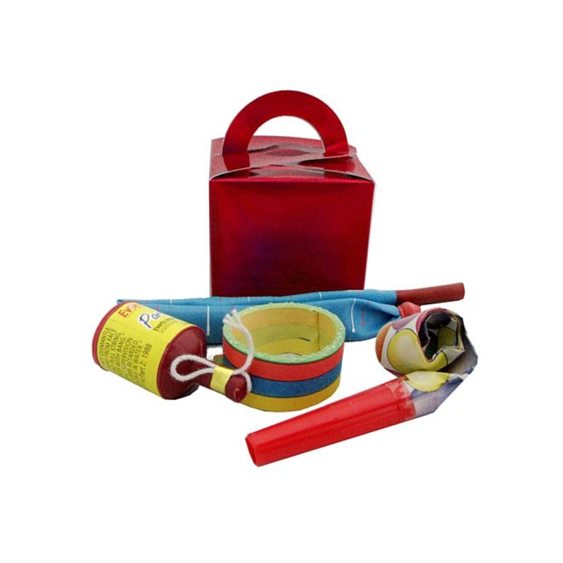 Red Novelties Box with Content