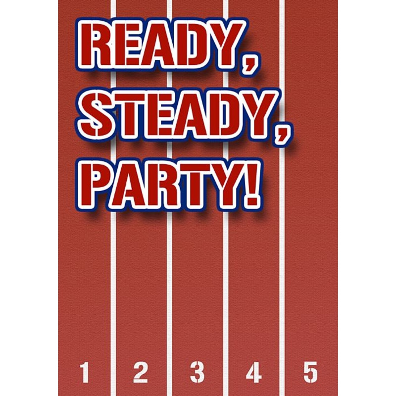 Running Track Themed Poster - A3