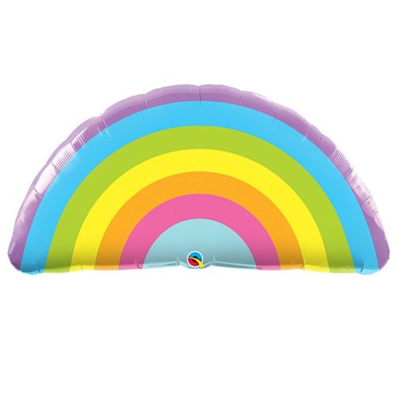Pastel Rainbow Shaped Foil Balloon - 36"