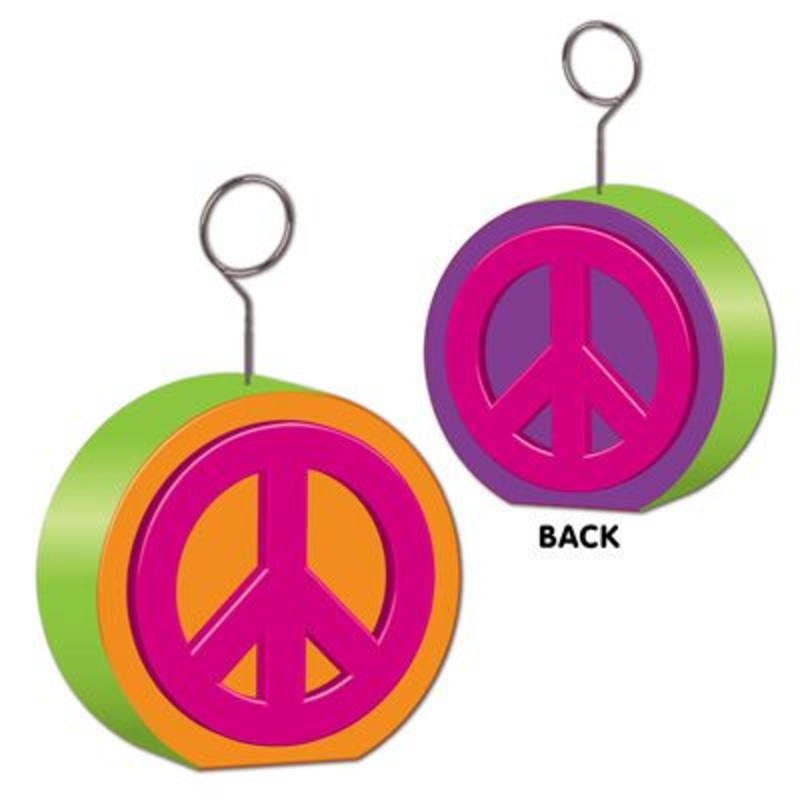Peace Sign Photo/Balloon Holder - 6ozs