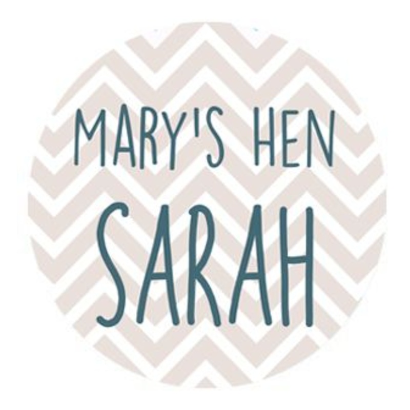 Personalised Chevron Hen Night Badge 58mm - Each