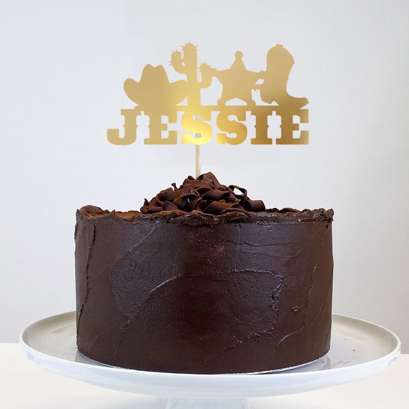 Personalised Wild West Cake Topper - Each