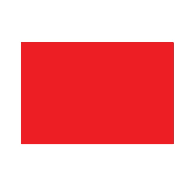Red Solid Colour Polyester Fabric Flag 5ft x 3ft