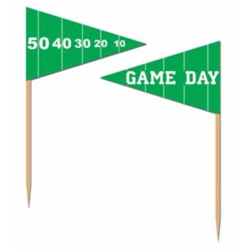 American Football Game Day Food Picks - Pack of 50