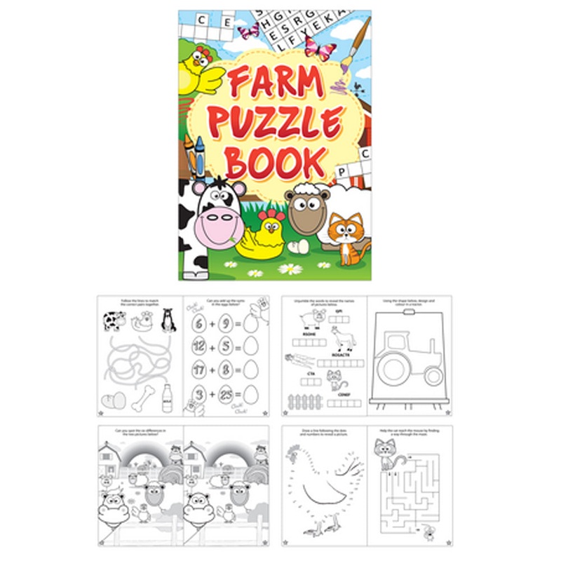 Mini Farm Puzzle Book - 16 Pages