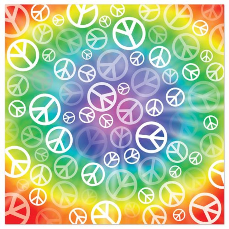Peace SIgn Bandana - 22"