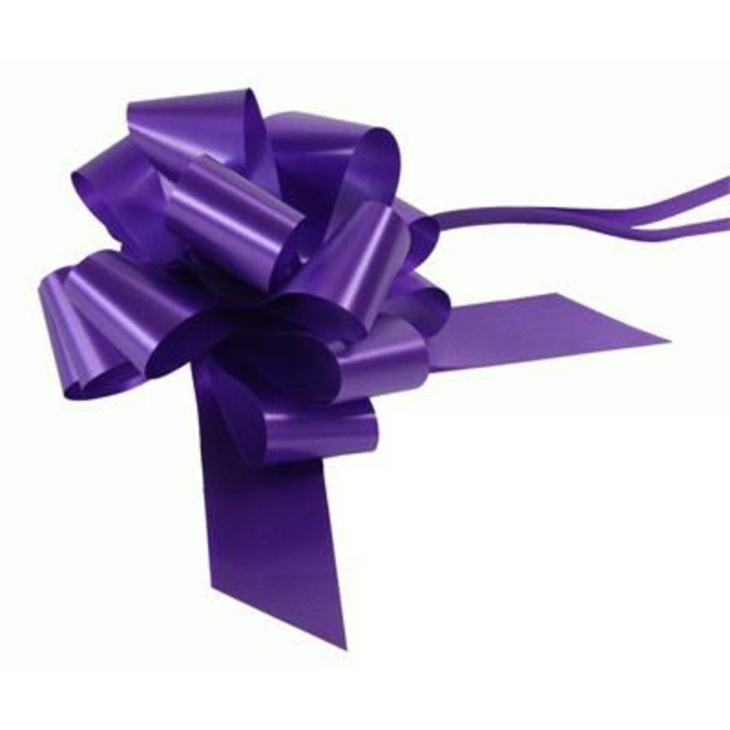Purple 2" Pull Bow
