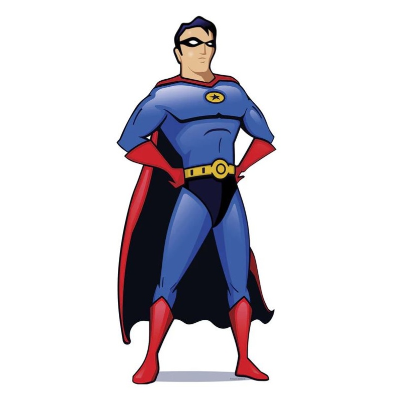 Superhero Cardboard Cutout - 1.86m