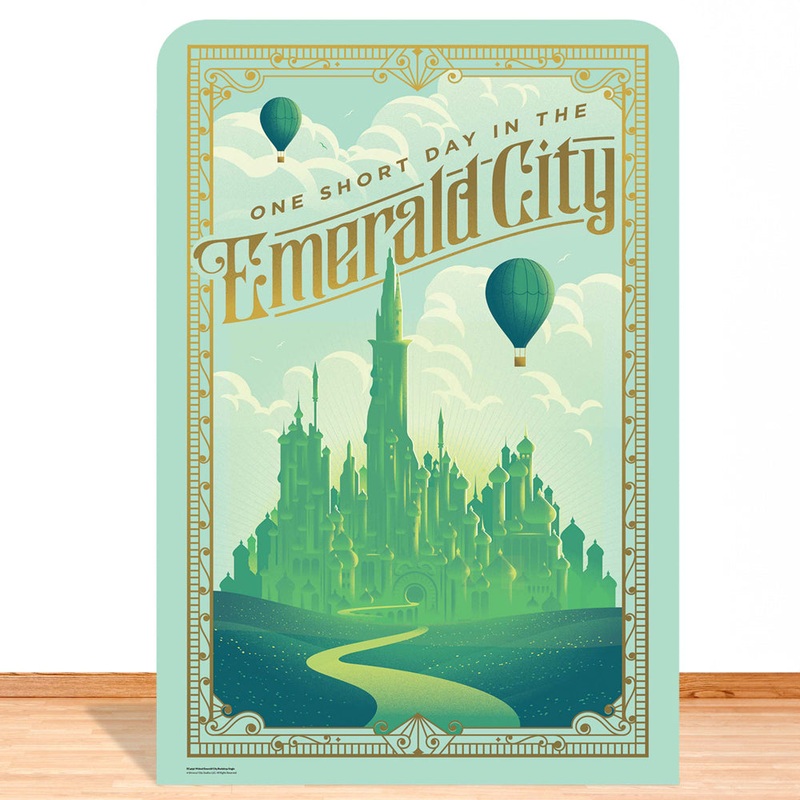 Wicked Emerald City Backdrop Cardboard Cutout - 1.33m