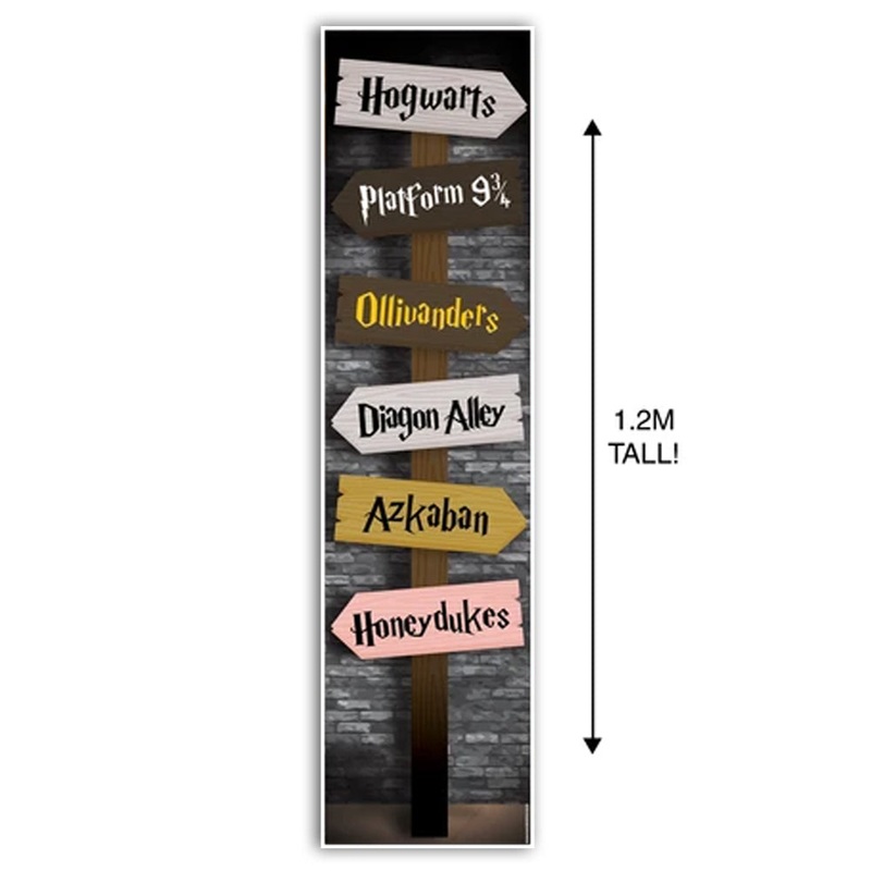 Wizard Sign Post Portrait Wall & Door Banner Decoration - 1.2m