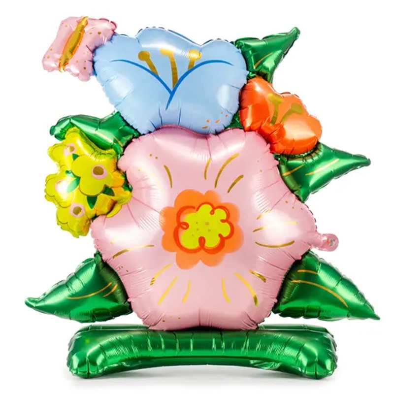 Air Fill Standing Flower Foil Balloon - 34"
