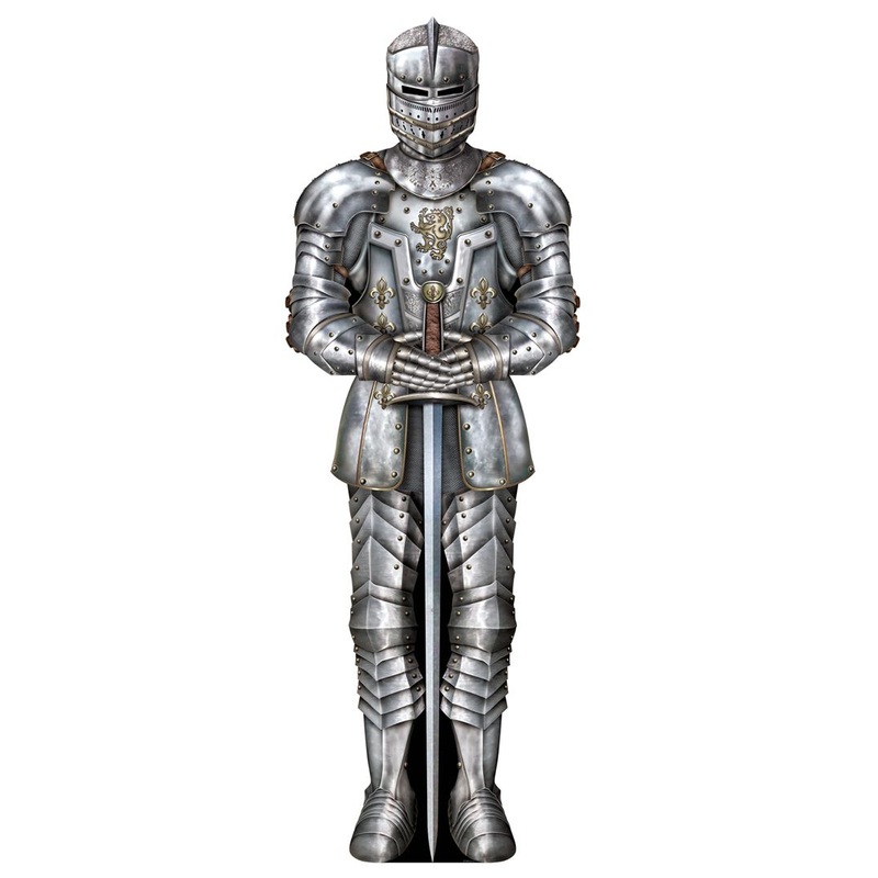 Suit of Armour Jointed Cutout Wall Decoration - 1.82cm