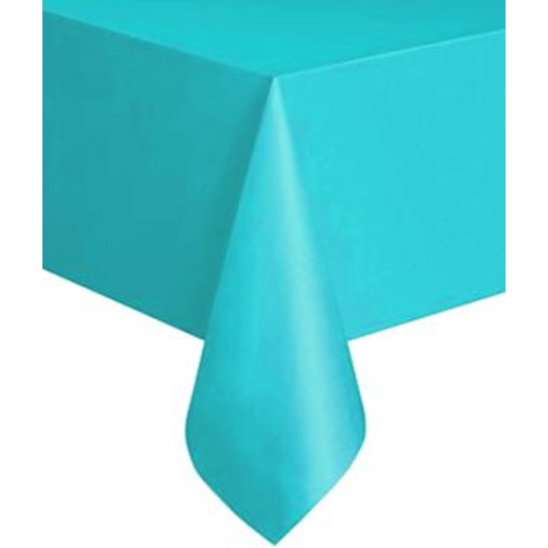 Turquoise Teal Plastic Tablecloth 1.4m x 2.8m