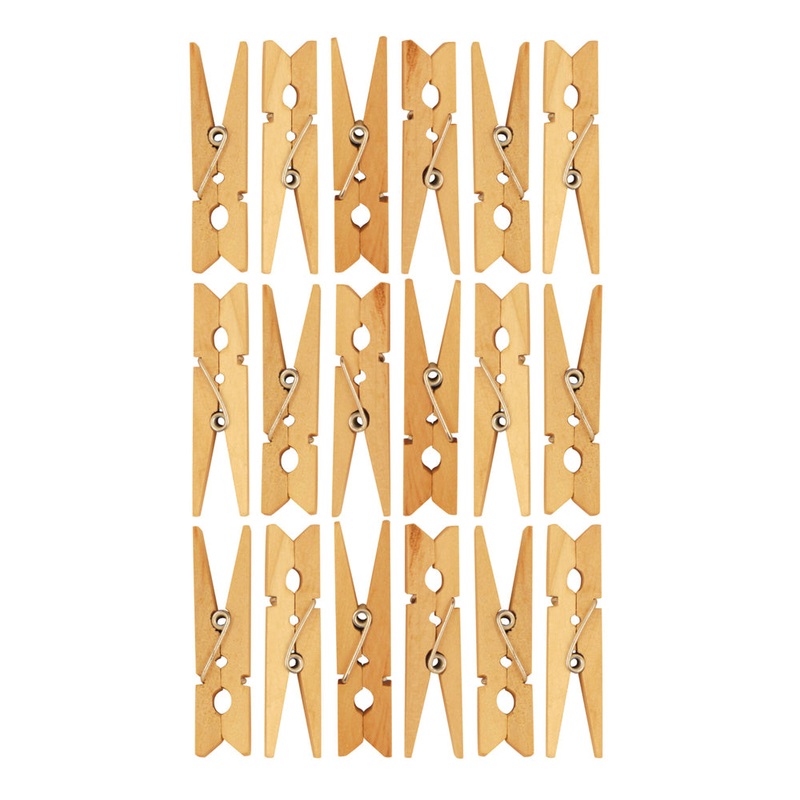 Wooden Pegs - Pack of 18