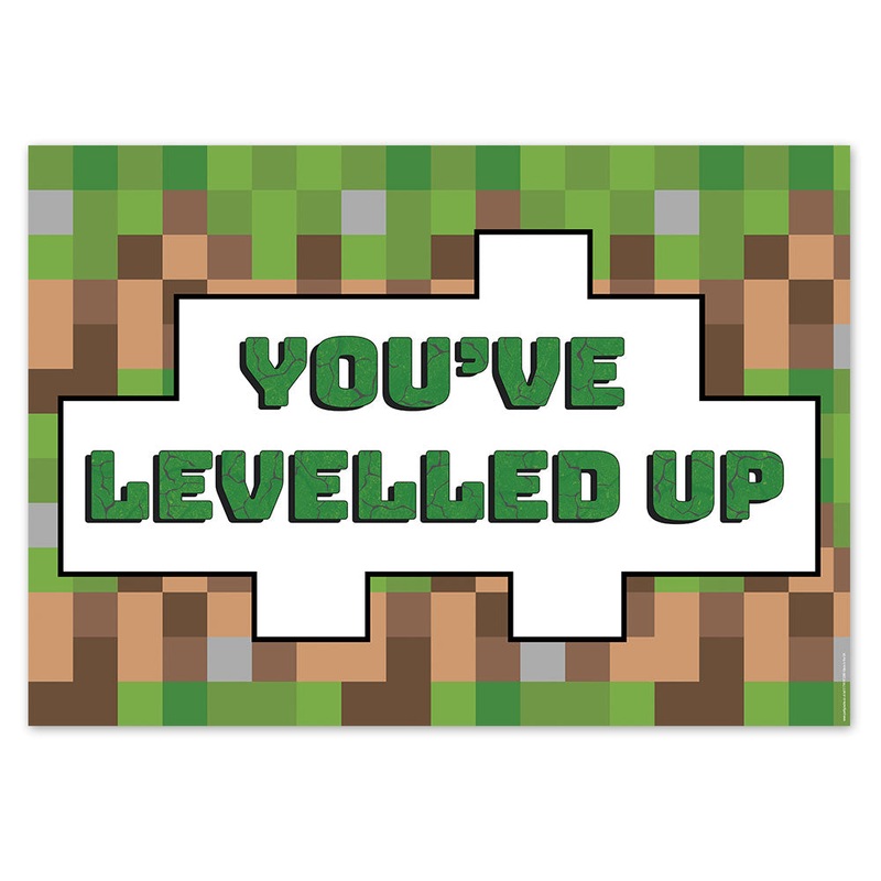 Pixel Blocks Poster - A3