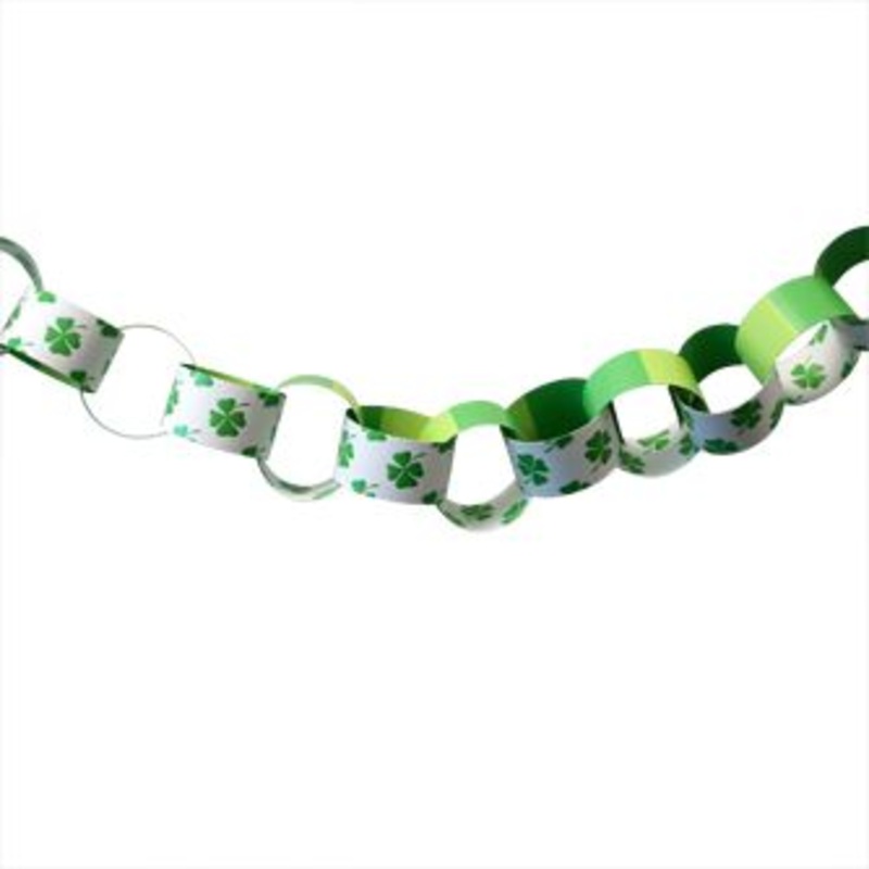 Shamrock Themed Paper Chain Kit - A3