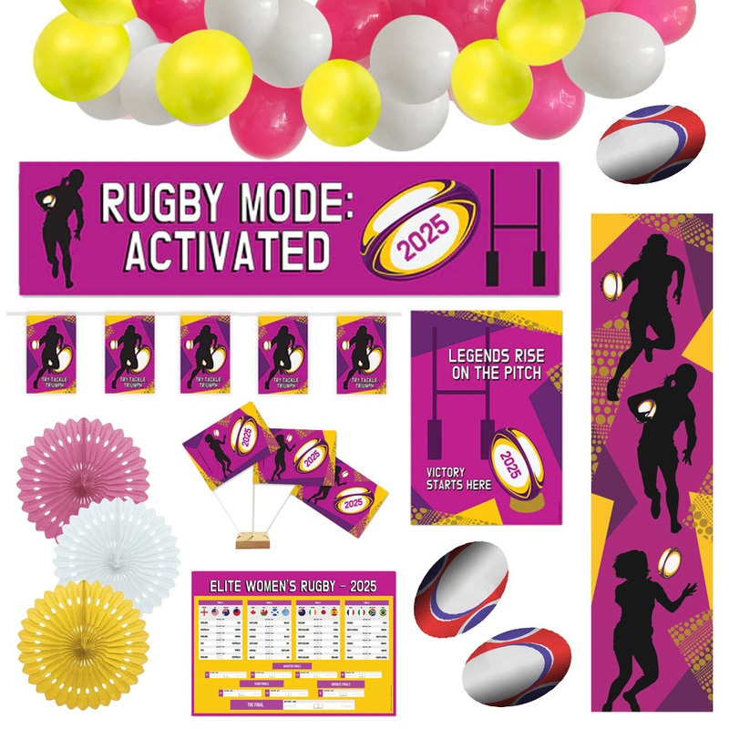Women's World Rugby Decoration Party Pack