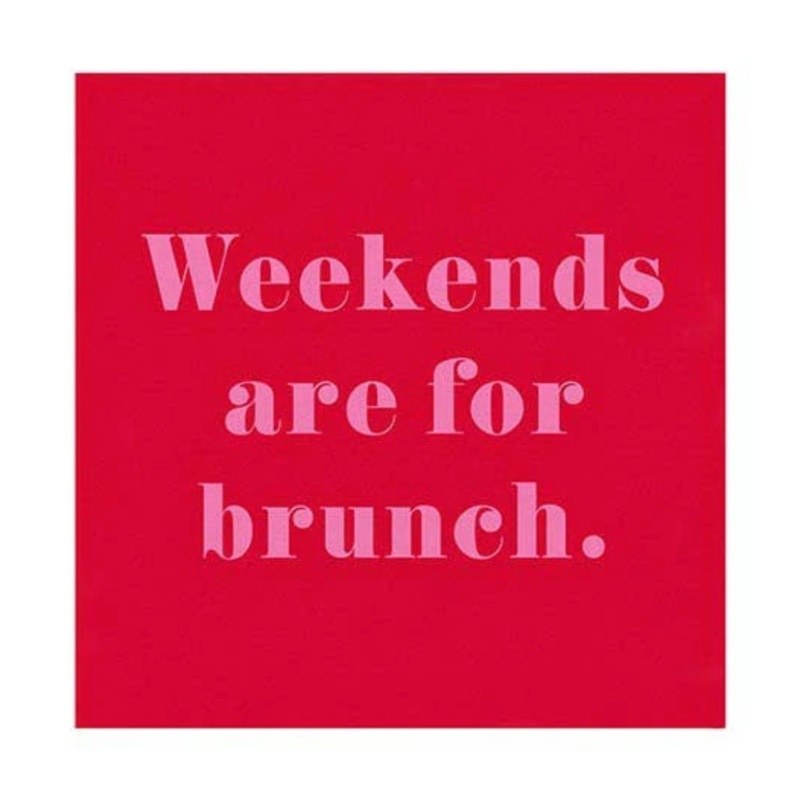 Beverage Napkins - Weekends are for Brunch
