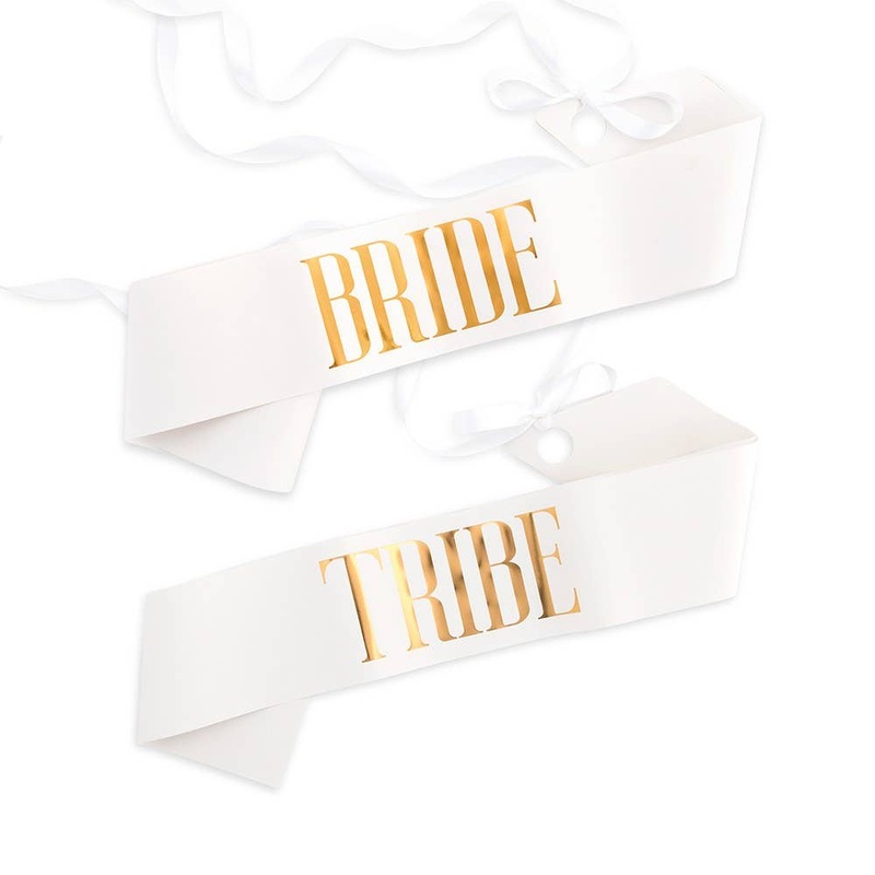 Bride Tribe Paper Bachelorette Sash