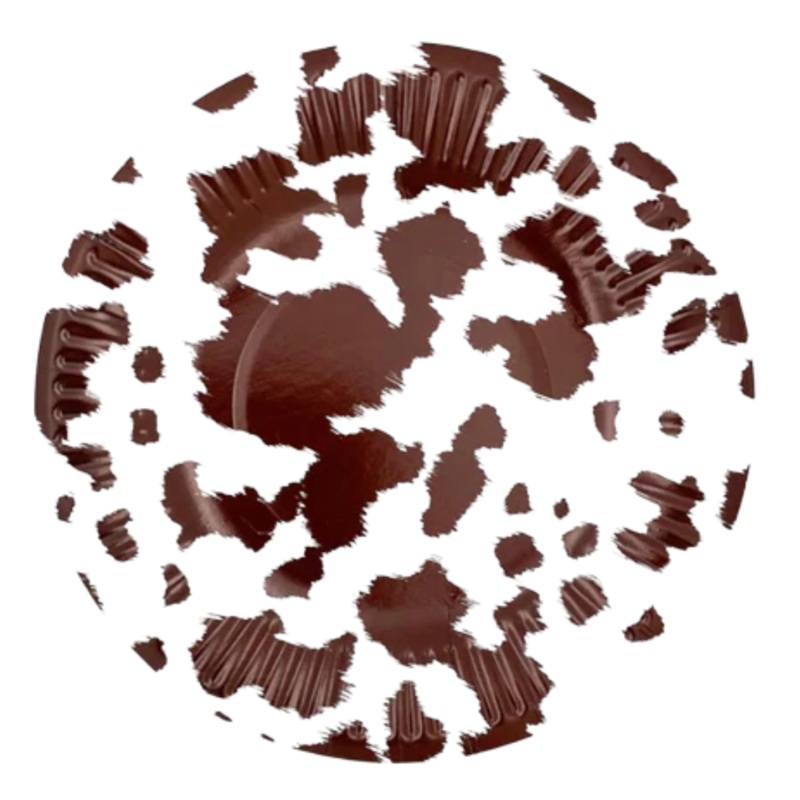 Brown Cowhide Dinner Plates