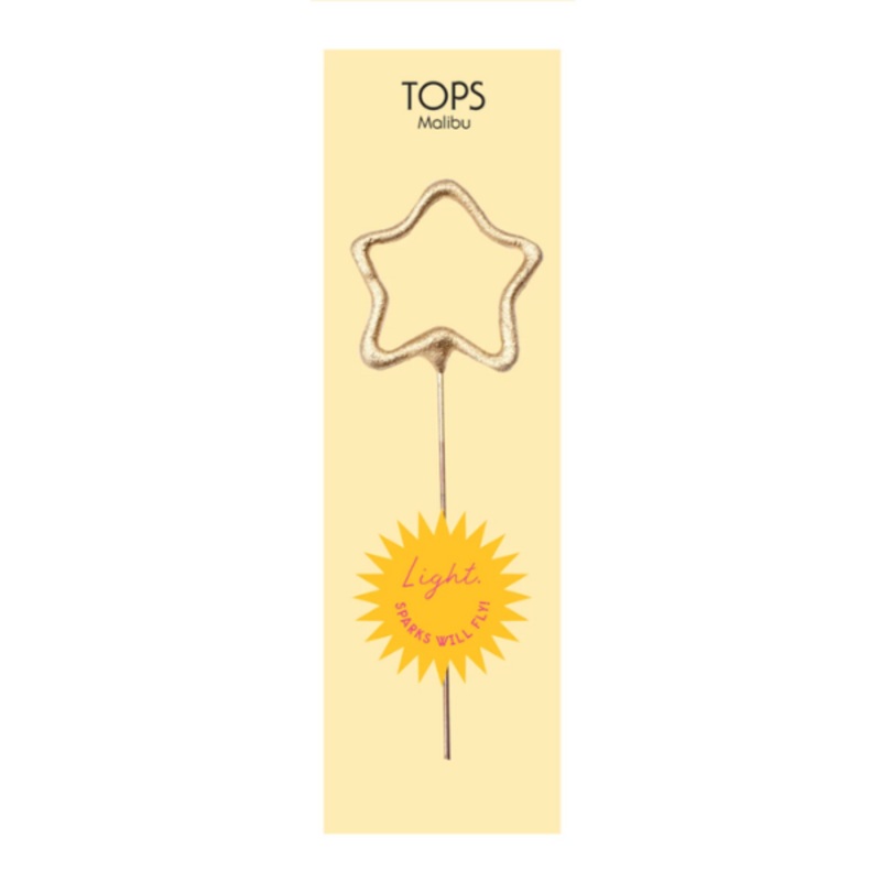 Mini Gold Star Sparkler Wand