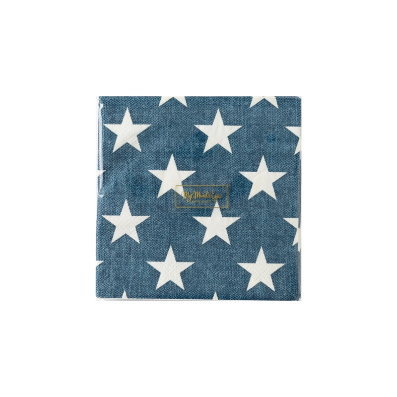 Navy Stars Napkins