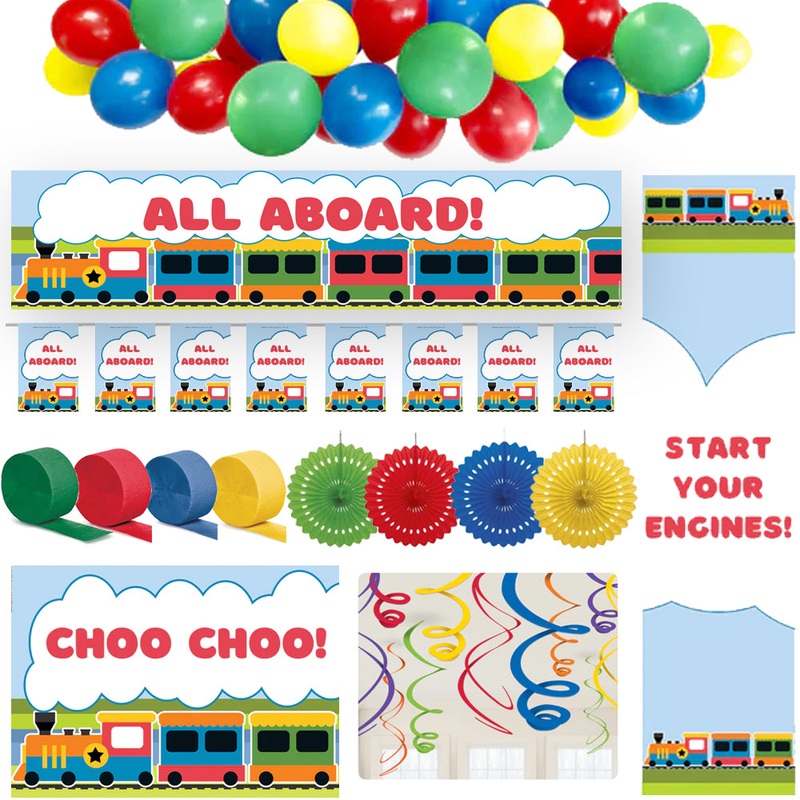 Trains Decoration Party Pack