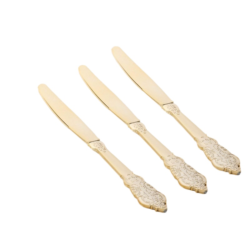 Venetian Design Gold Knives