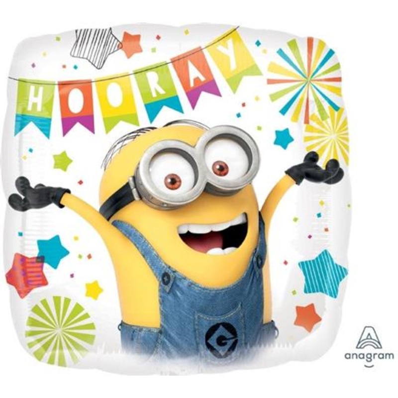 18inch Foil Balloon -  Minions Hooray