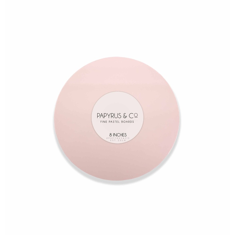 PASTEL PINK 8" Round Masonite Cake Board