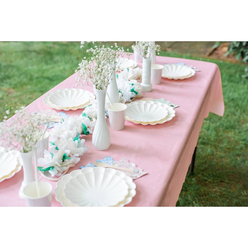 Pink Pastel Paper Party Tablecloth