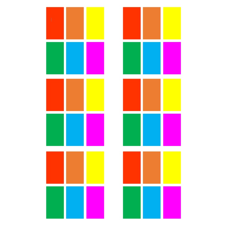 PYO Paint Palette A4 Sheet - Rainbow