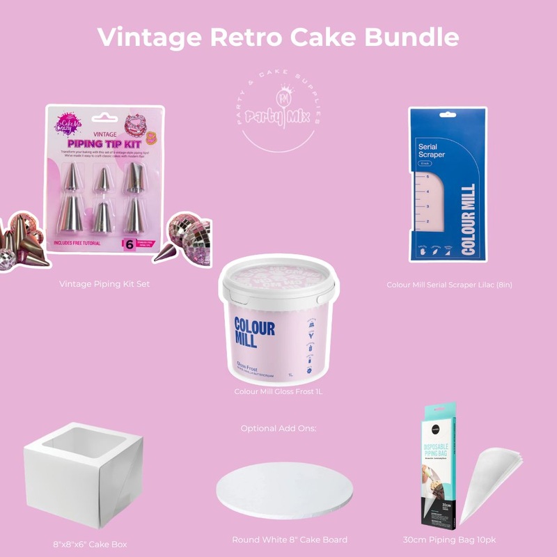 Vintage Retro Cake Decorating Bundle