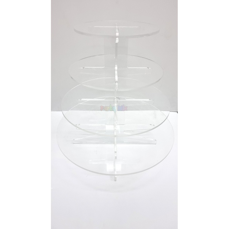 4 Tier Acrylic Cupcake Stand HIRE