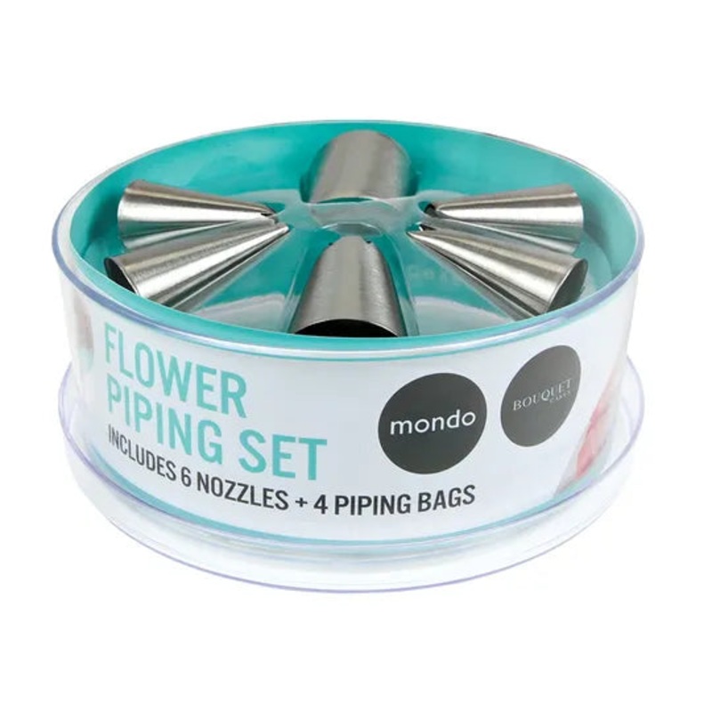 Mondo Flower Piping Set 10pc
