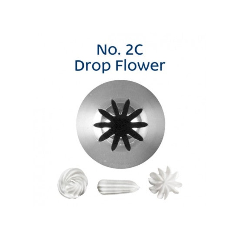 No. 2C Drop Flower Icing Tip