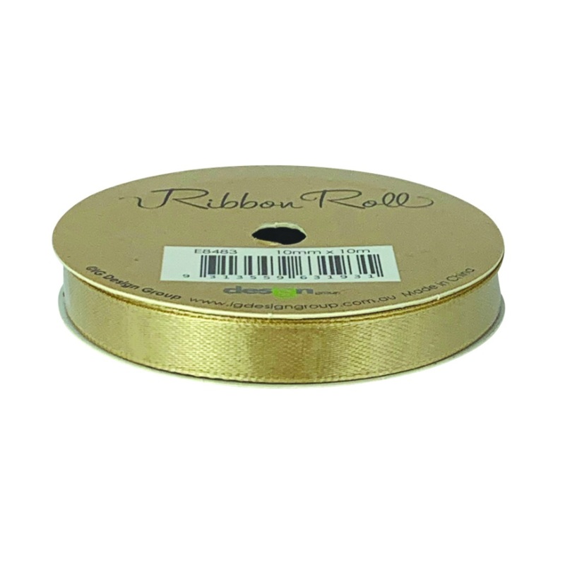 Ribbon Roll 10mm x 10m - Gold