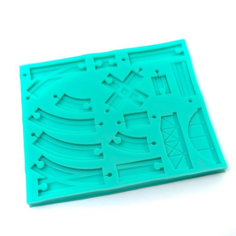 Silicone Mould - Train Tracks