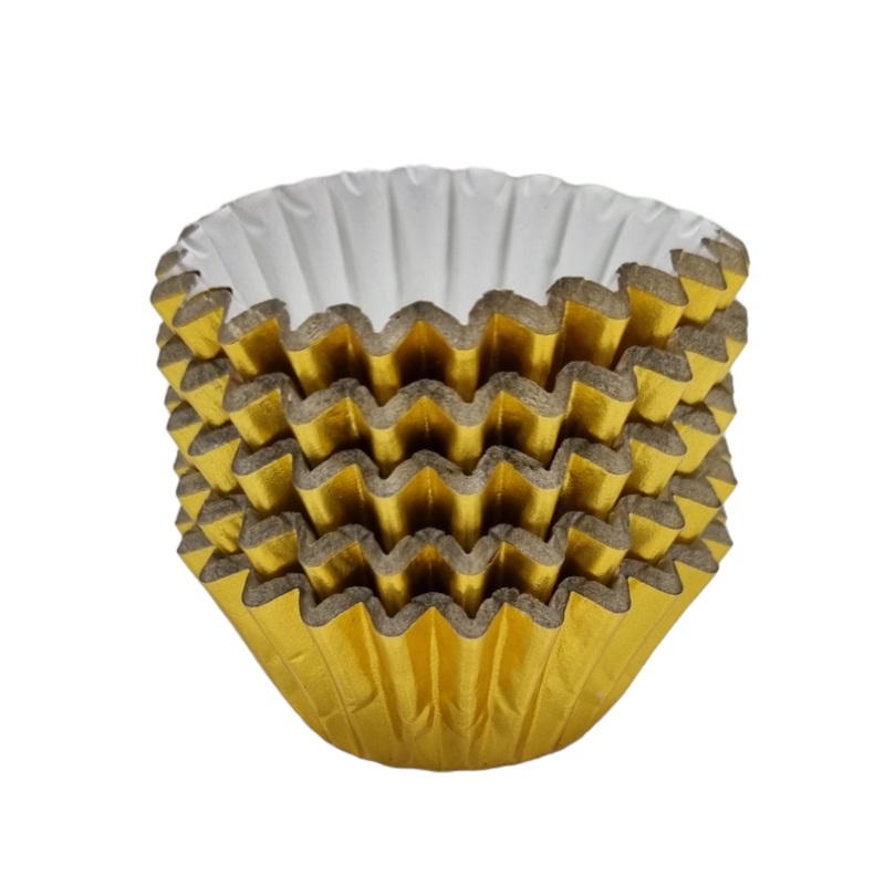 #360 Mini Baking Cups 100pk - Gold Foil