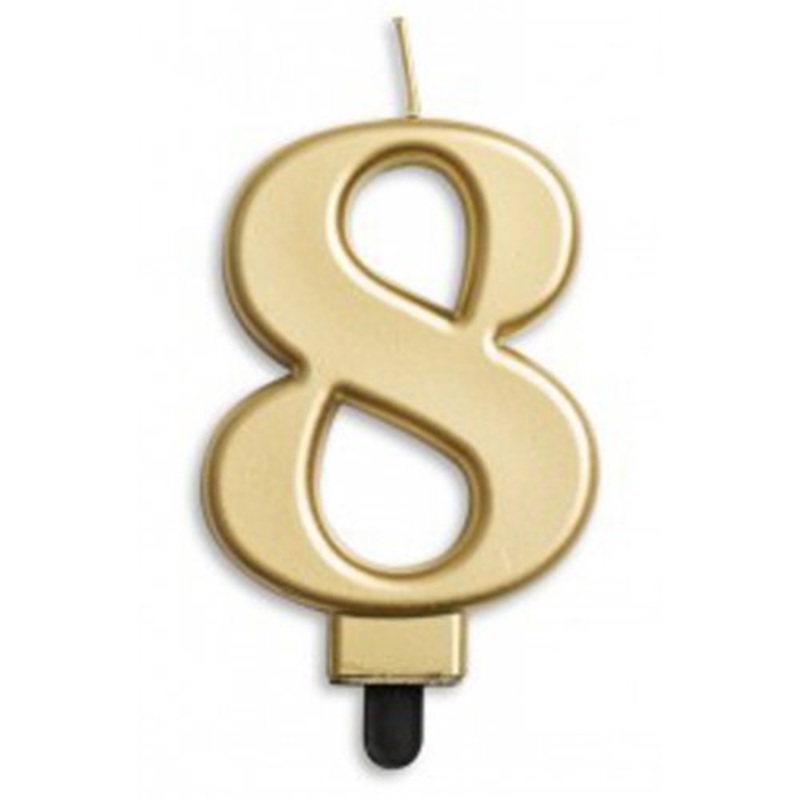 #8 Gold Jumbo Candle