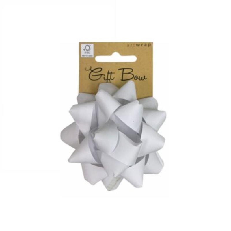 Paper Bow Medium - White