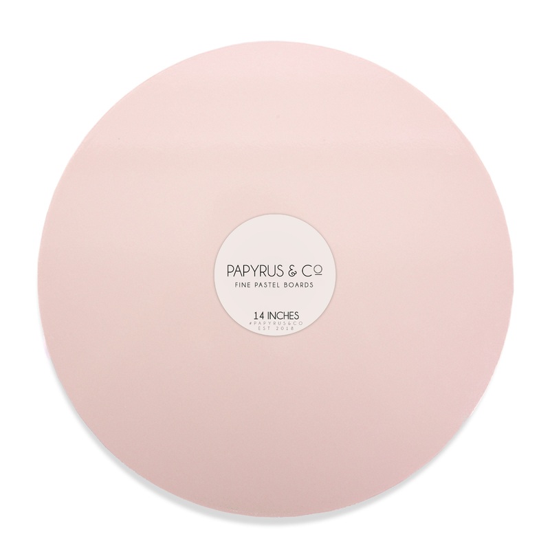 PASTEL PINK 14" Round Masonite Cake Board