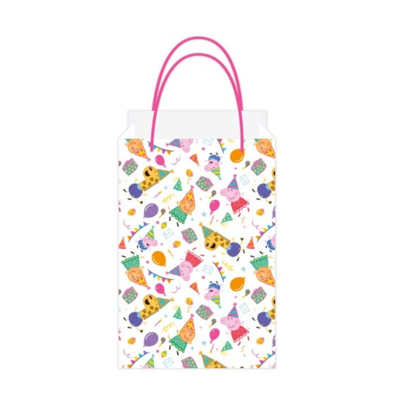 Peppa Pig Party Paper Kraft Bags