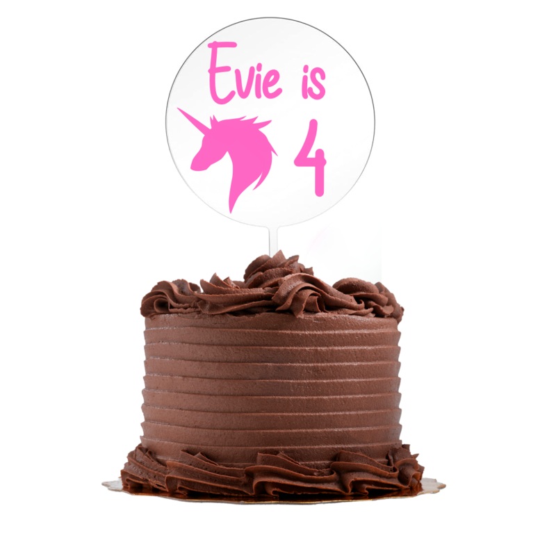 Personalised Cake Topper - Unicorn *Pre Order*