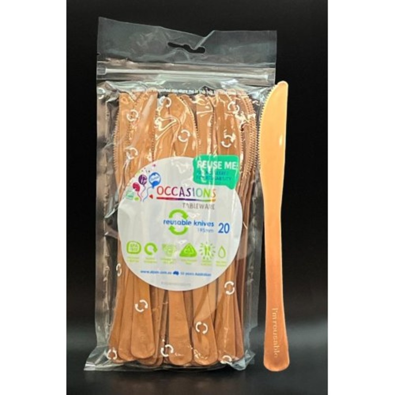 Reusable Knives Pack 20 - Rose Gold
