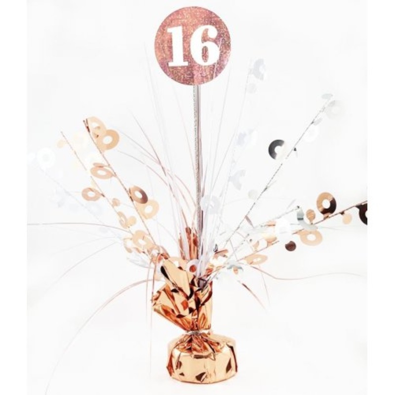 #16 Rose Gold & White Centrepiece Weight